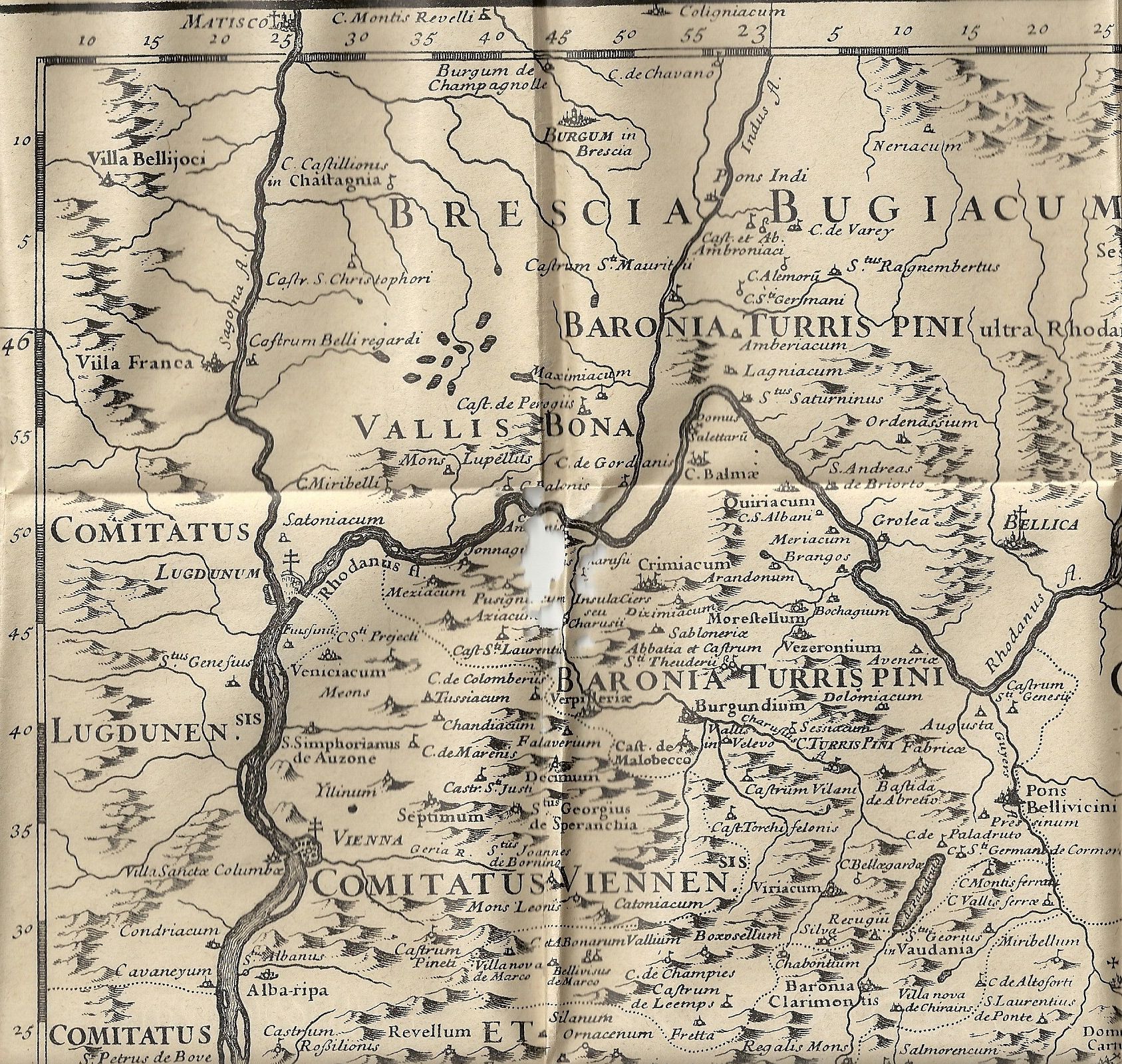 Carte dauphiné ancienne